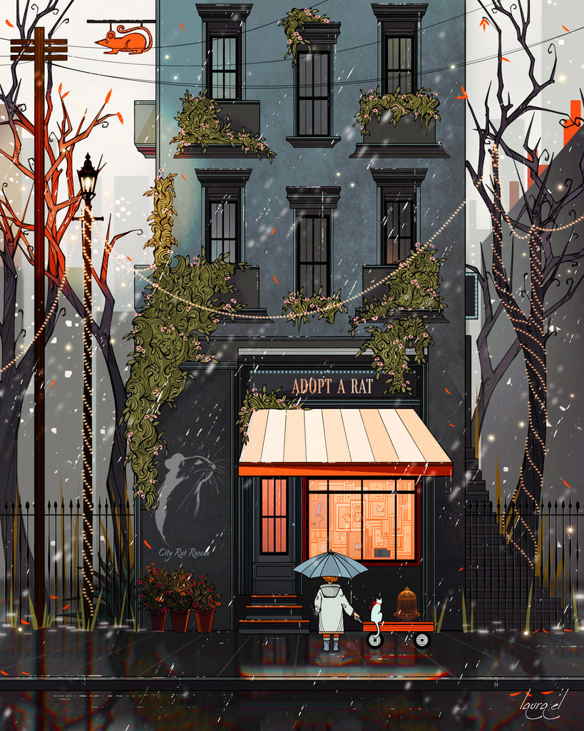 Adopt A Rat Art Print