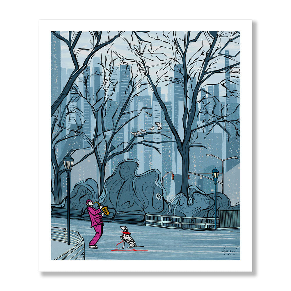 Music in Central Park Art Print