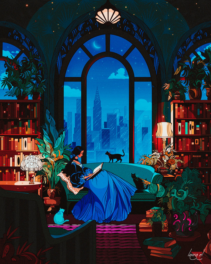 Reading Room Art Print