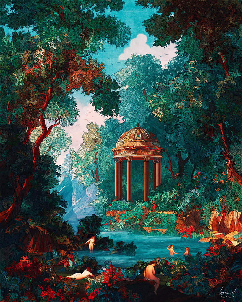 The Bathing Pool Art Print