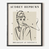 Audrey Line Portrait Print