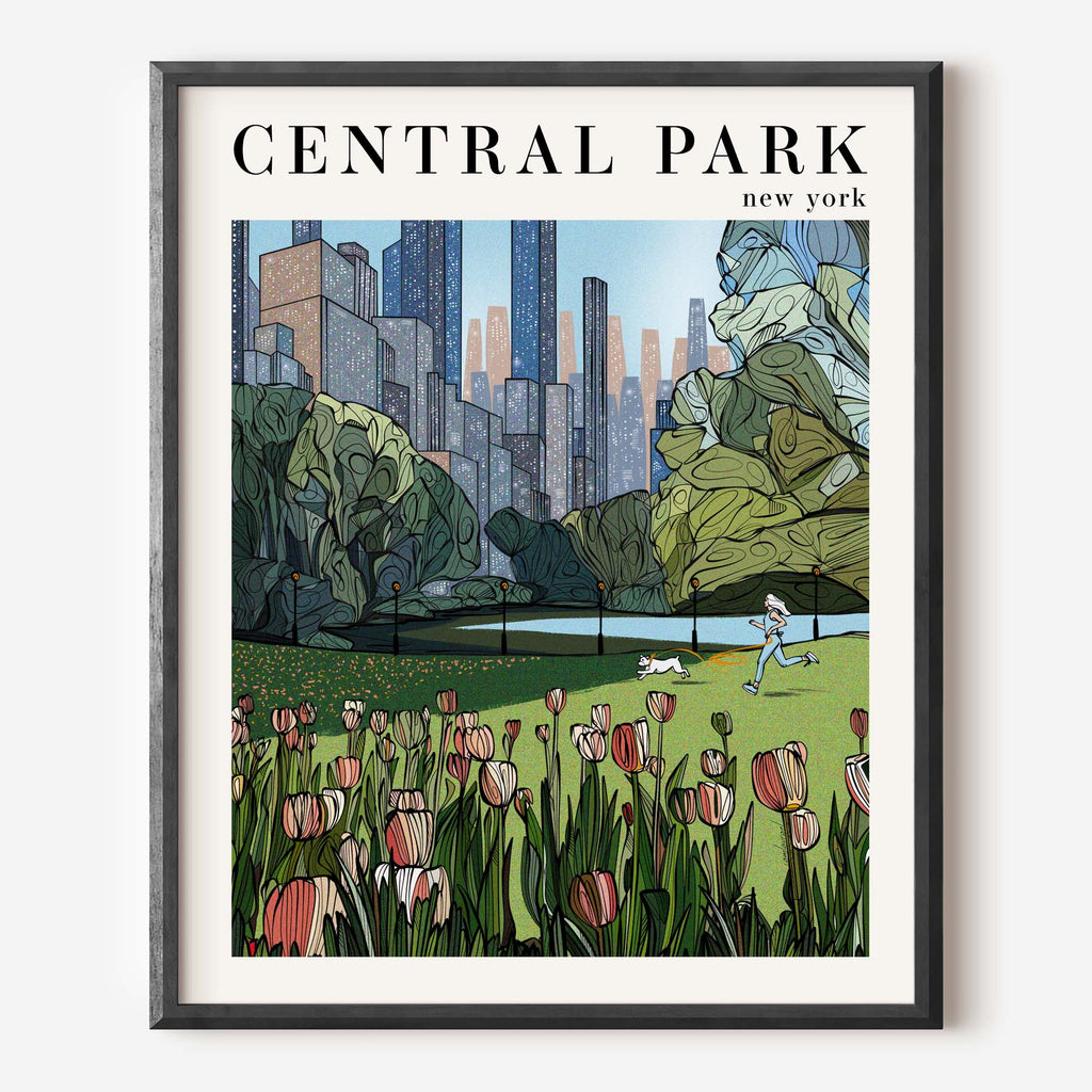 Central Park Spring Bliss Art Print