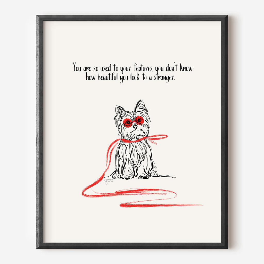 You Are Beautiful Quote Art Print