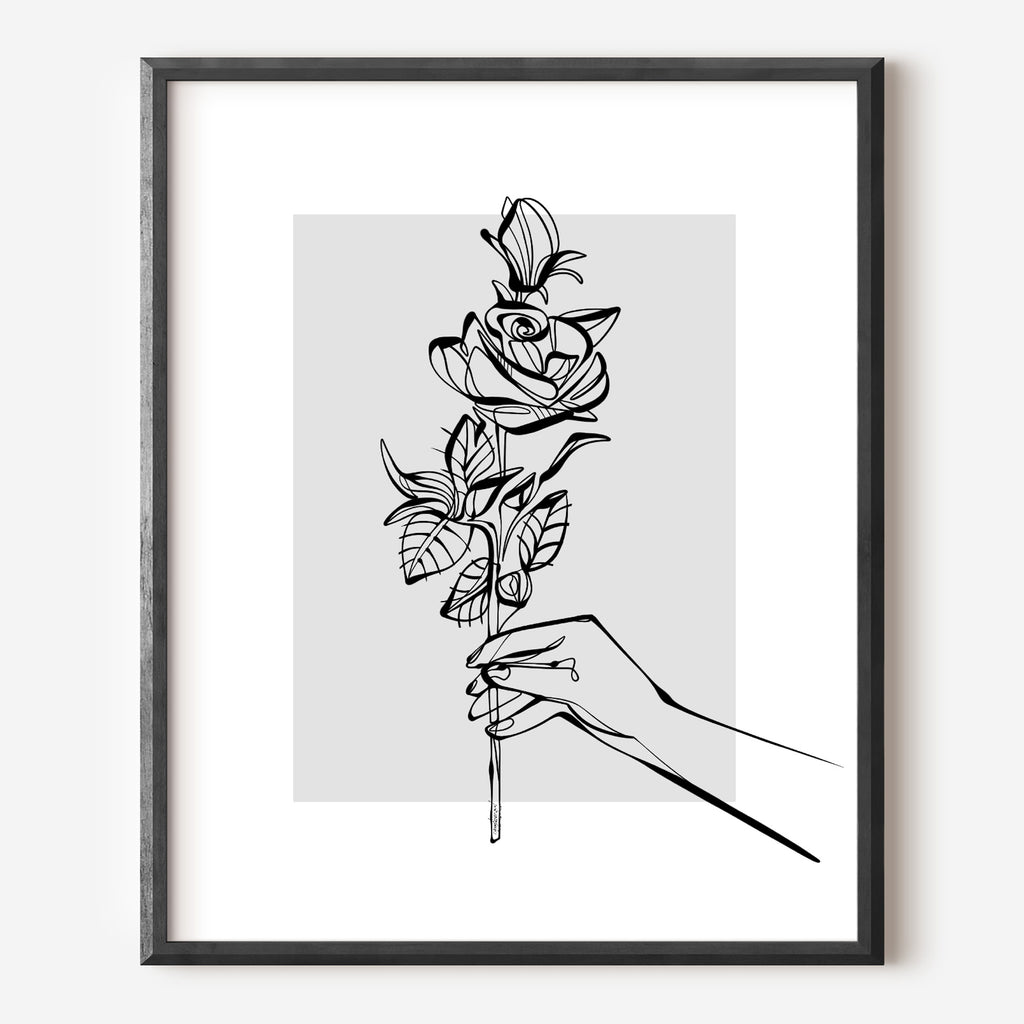 Gift of a Rose Print
