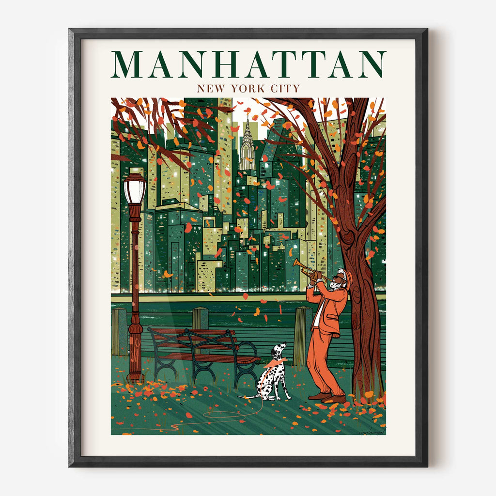 Manhattan Travel Art Poster