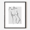 Bashful Nude Woman Art Print